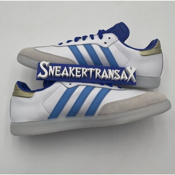 New Adidas Samba Messi Argentina White Blue Gold Size U. S Men’s 10 IG8134 NB main image 4